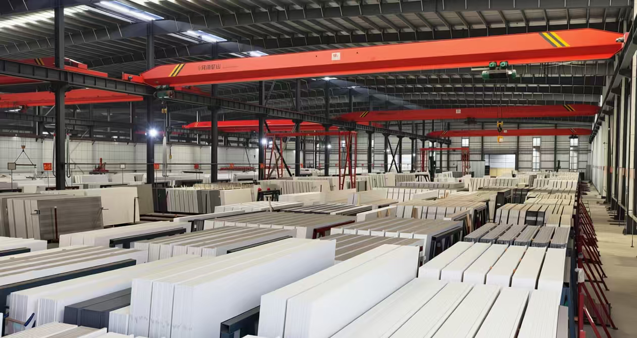 W Stone factory and quartz production